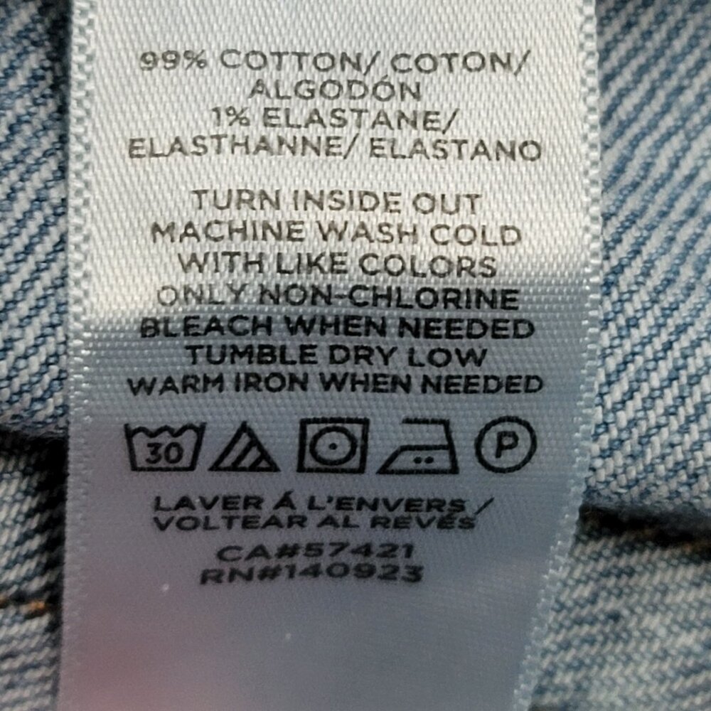 LOFT Light Blue Jean Shorts - Picture 9 of 9